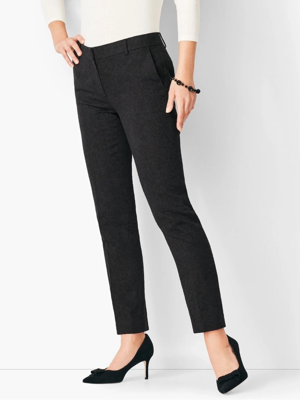 RSVP by Talbots Jacquard Ankle Pants
